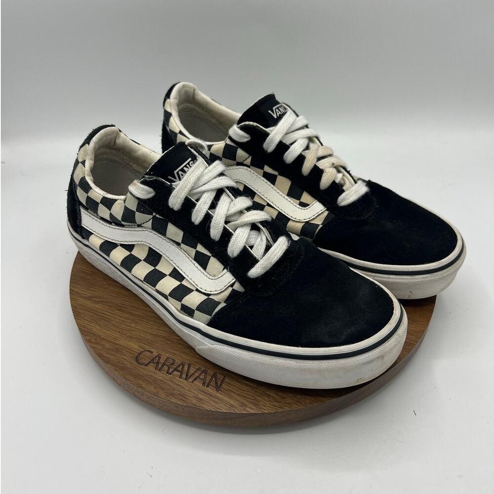 Vans Old Skool Checkerboard Womens Skate Shoes Size 8.5